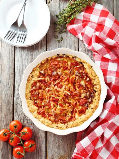 Tarte d'été à la tomate