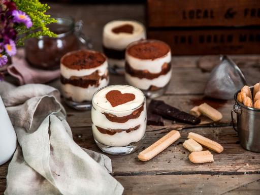 Tiramisu chocolat en verrine aux boudoirs